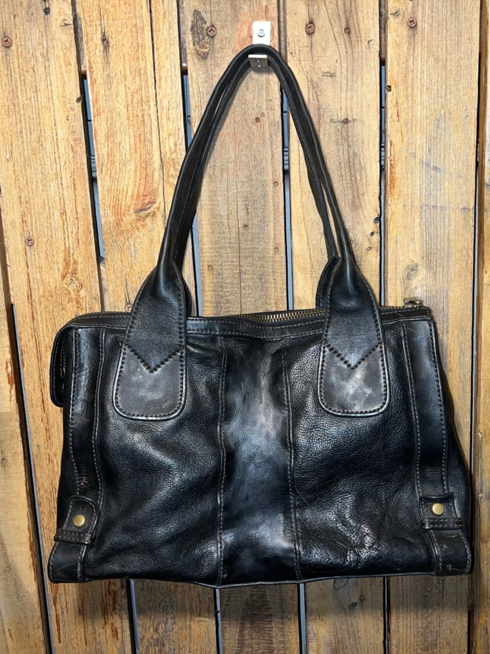 Fossil Reissue Black Leather Shoulder Bag - Picture 7 of 9